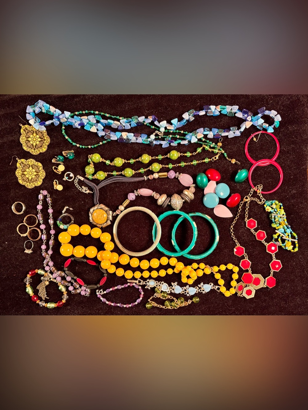 Large Mix Colorful Costume Jewelry Lot
